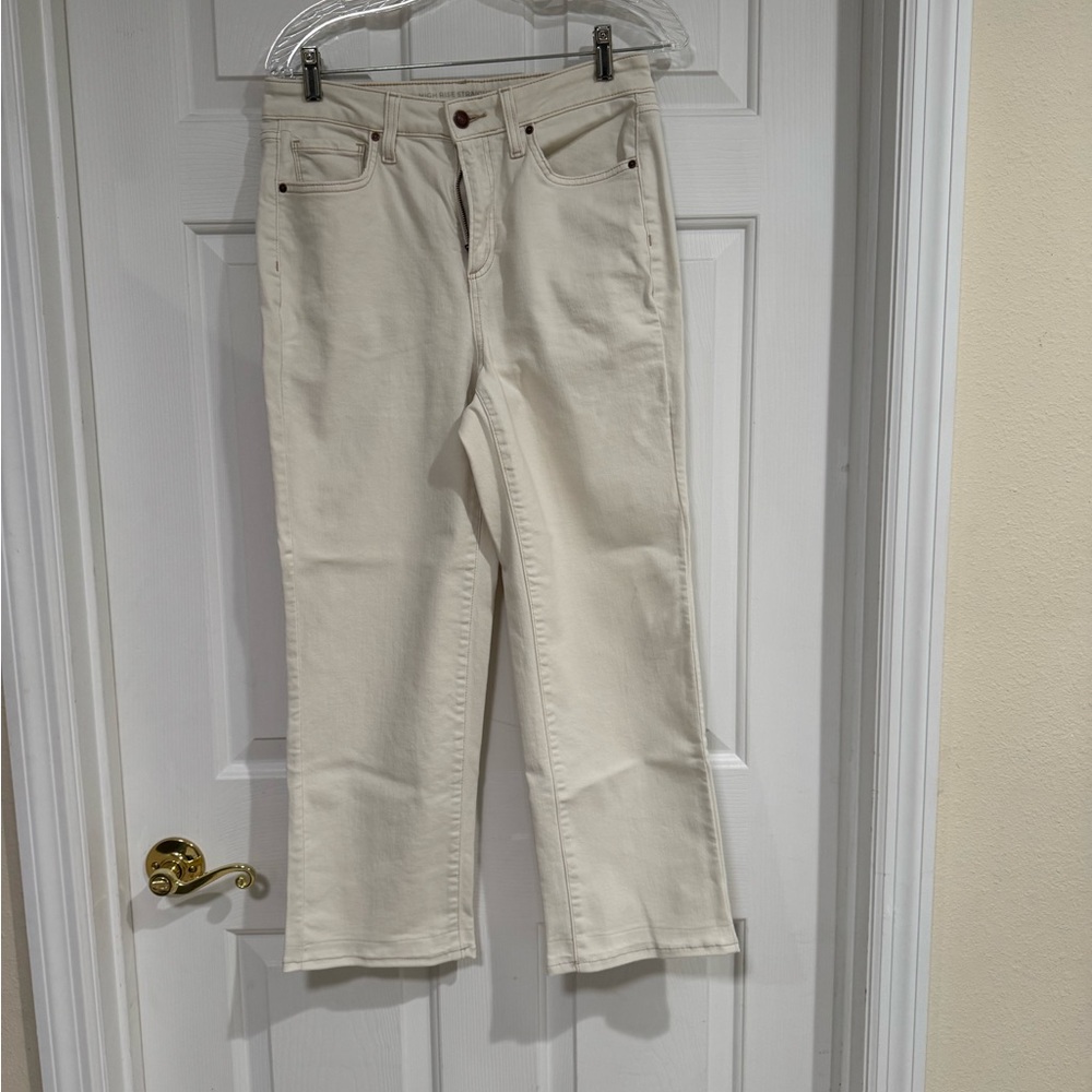 Chico's Off-White Straight Leg Jeans
